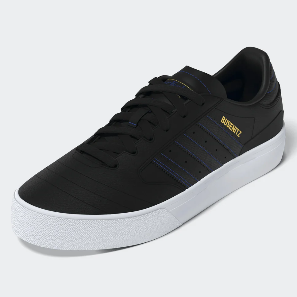 Adidas Busenitz Vulc II Core Black Leather Shoes - Image 3