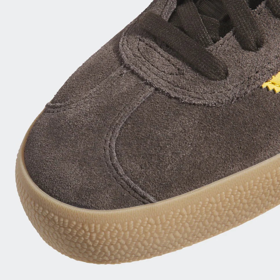 Adidas Gazelle ADV Dark Brown Preloved Yellow Shoes - Image 5