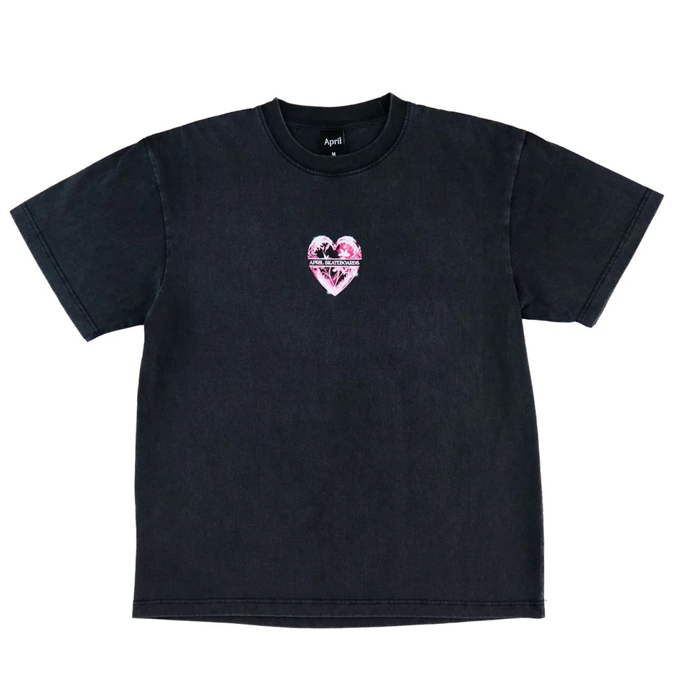 April Skateboards Heart T Shirt - Image 2