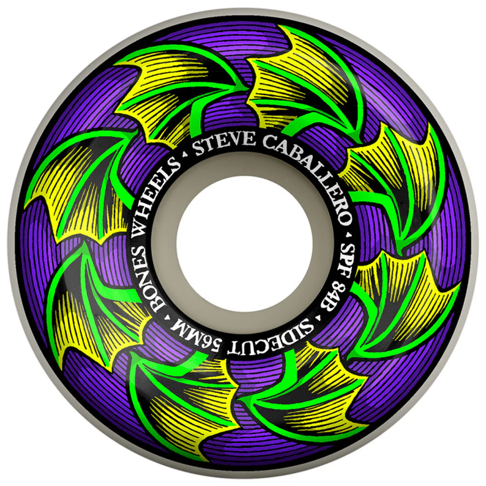 Bones Wheels Steve Caballero Bat Wings Sidecuts 84B Wheels