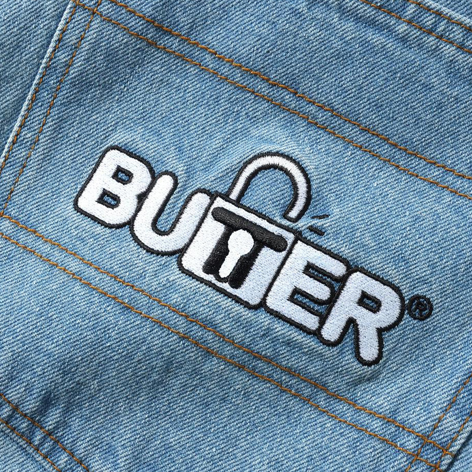 Butter Goods Lock Denim Shorts - Image 4