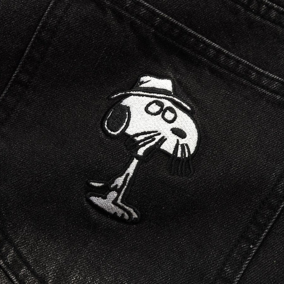 Butter Goods x Peanuts Spike Denim Faded Black Jeans - Image 3
