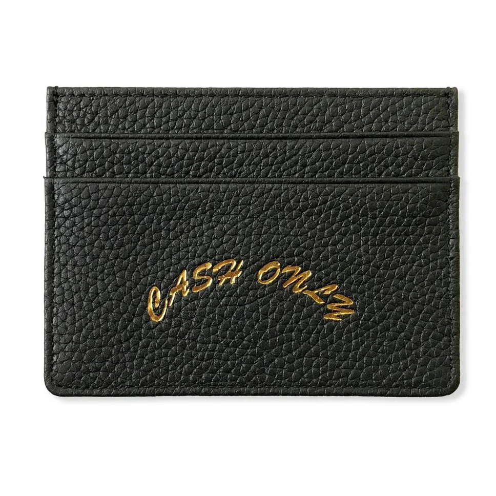 Cash Only Leather Cardholder