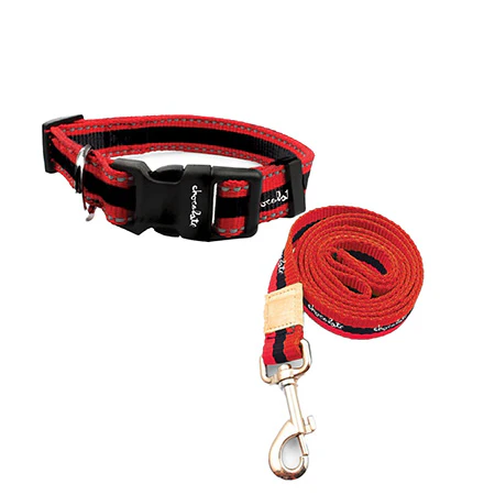 Chocolate Dog Collar and Leash