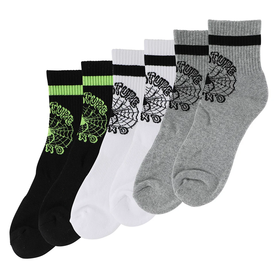 Creature Skateboards Web Quarter 3-Pack Quarter Socks