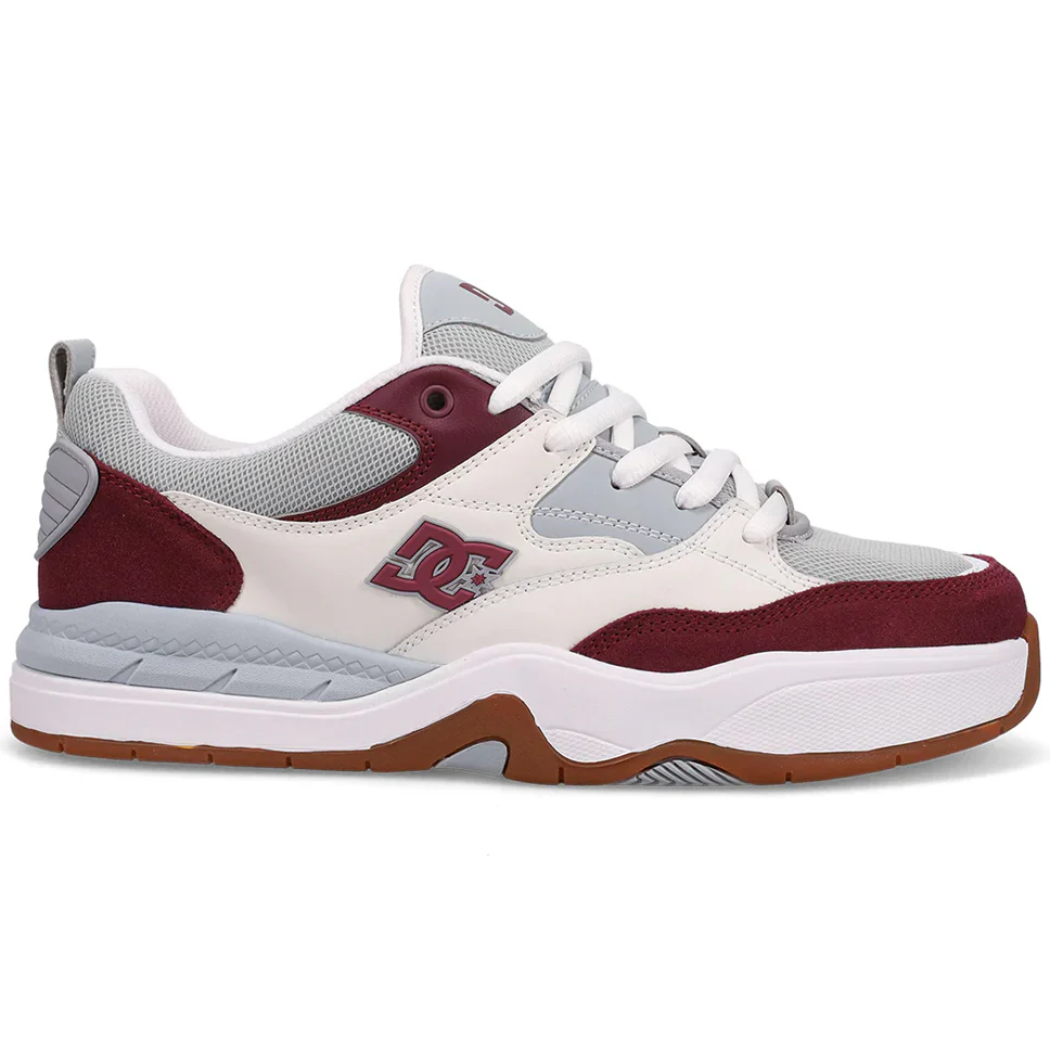 DC Shoe Co. Ascend Off White Maroon Shoes