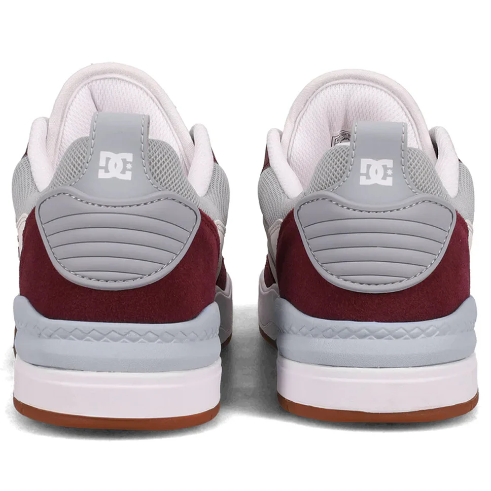 DC Shoe Co. Ascend Off White Maroon Shoes - Image 3