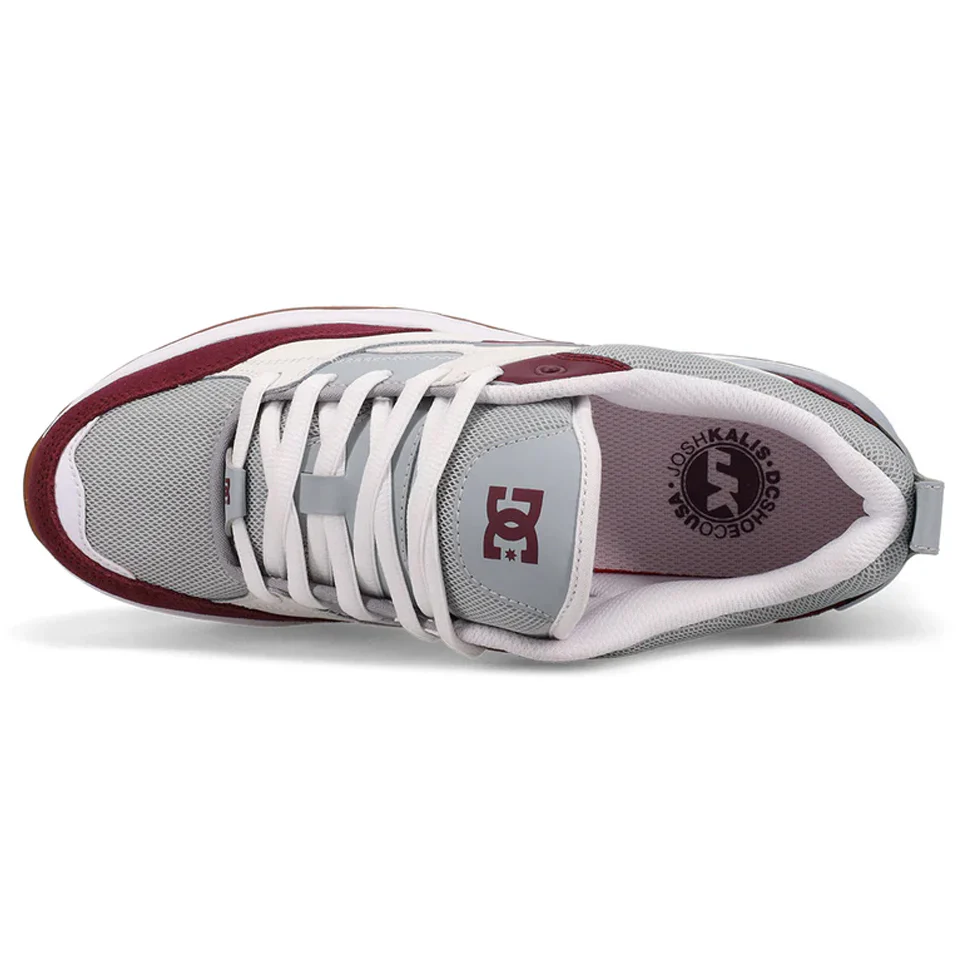 DC Shoe Co. Ascend Off White Maroon Shoes - Image 4
