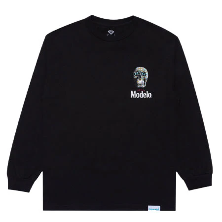 Diamond Diamond X Modelo Calavera Long Sleeve T Shirt