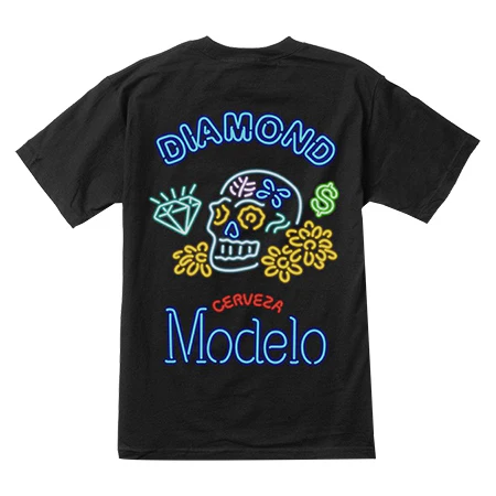 Diamond Diamond X Modelo Neon Sign T Shirt - Image 2