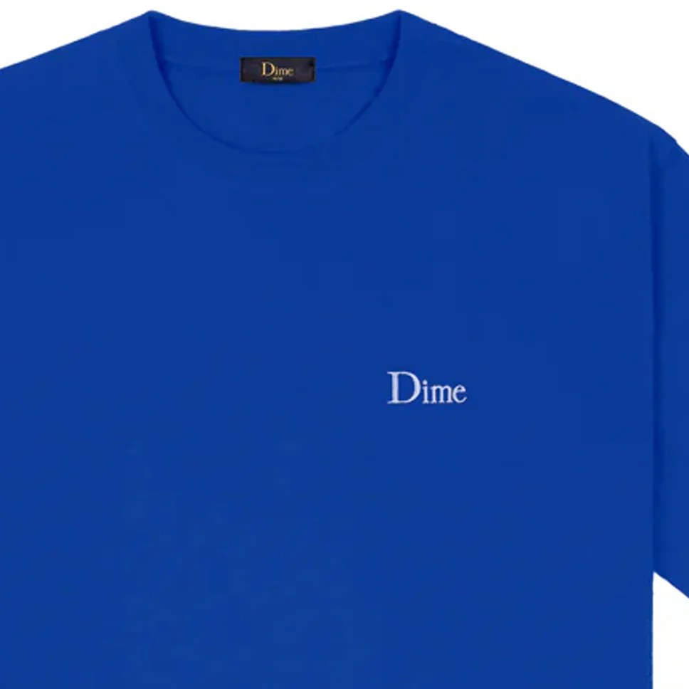 Dime Classic Small Logo Navy Blue T Shirt - Image 2