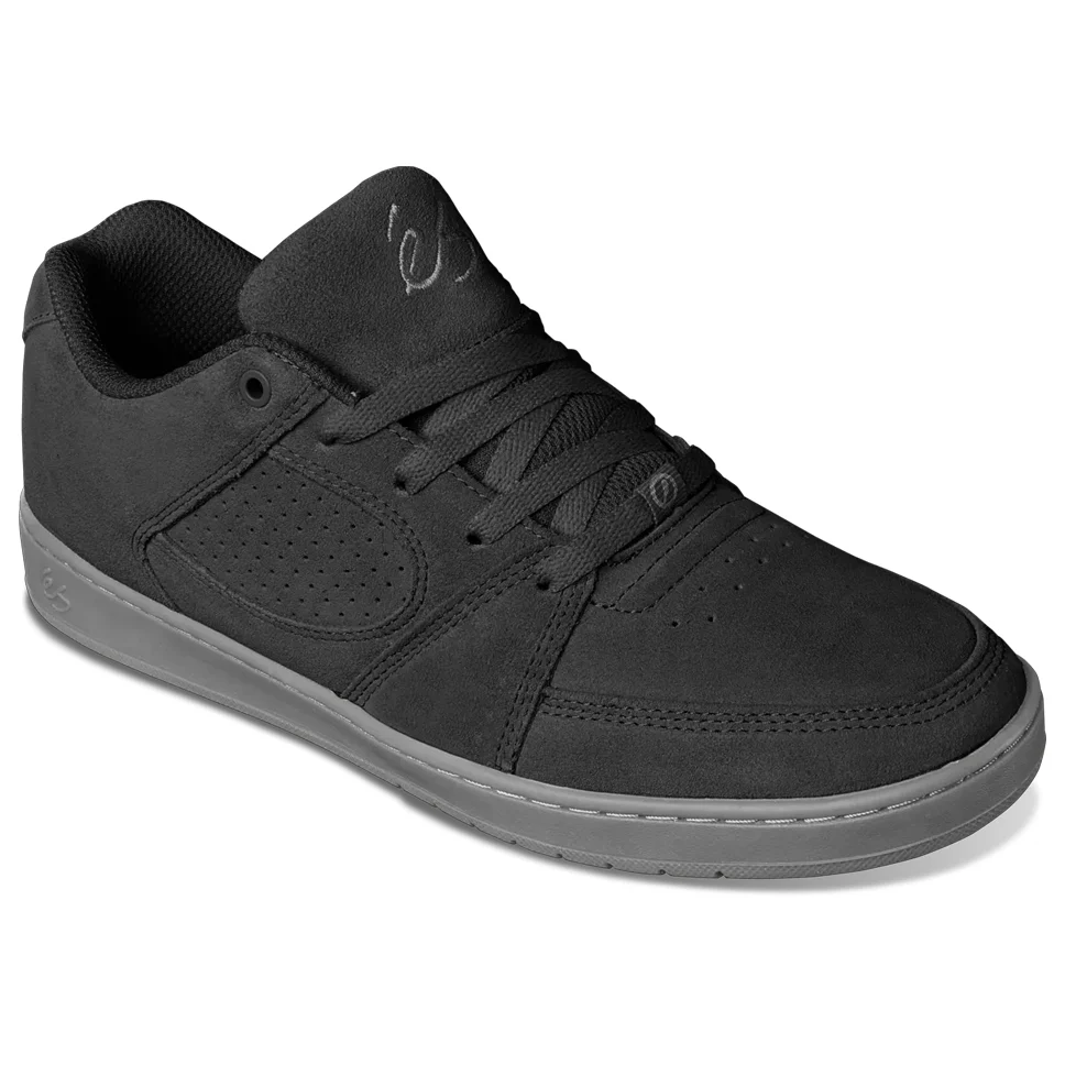 eS Footwear Accel Slim Black Grey Shoes - Image 3