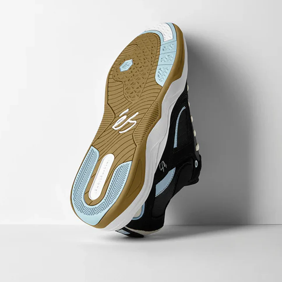 eS Footwear TJ Rogers Black Blue Shoes - Image 3