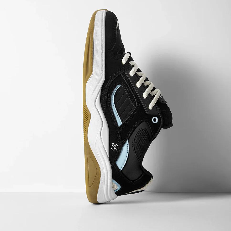 eS Footwear TJ Rogers Black Blue Shoes - Image 4