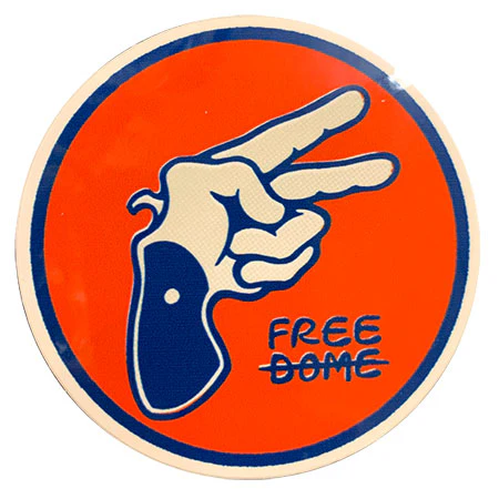 Freedome Skateboards Free Gun Sticker