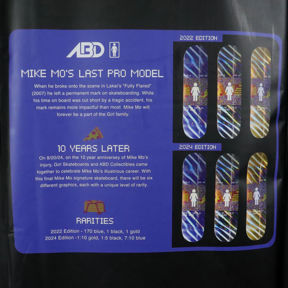 Girl Mike Mo Game Over Blind Bag Signed Deck - Image 2