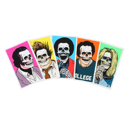 Girl Skull Of Fame Sticker Pack