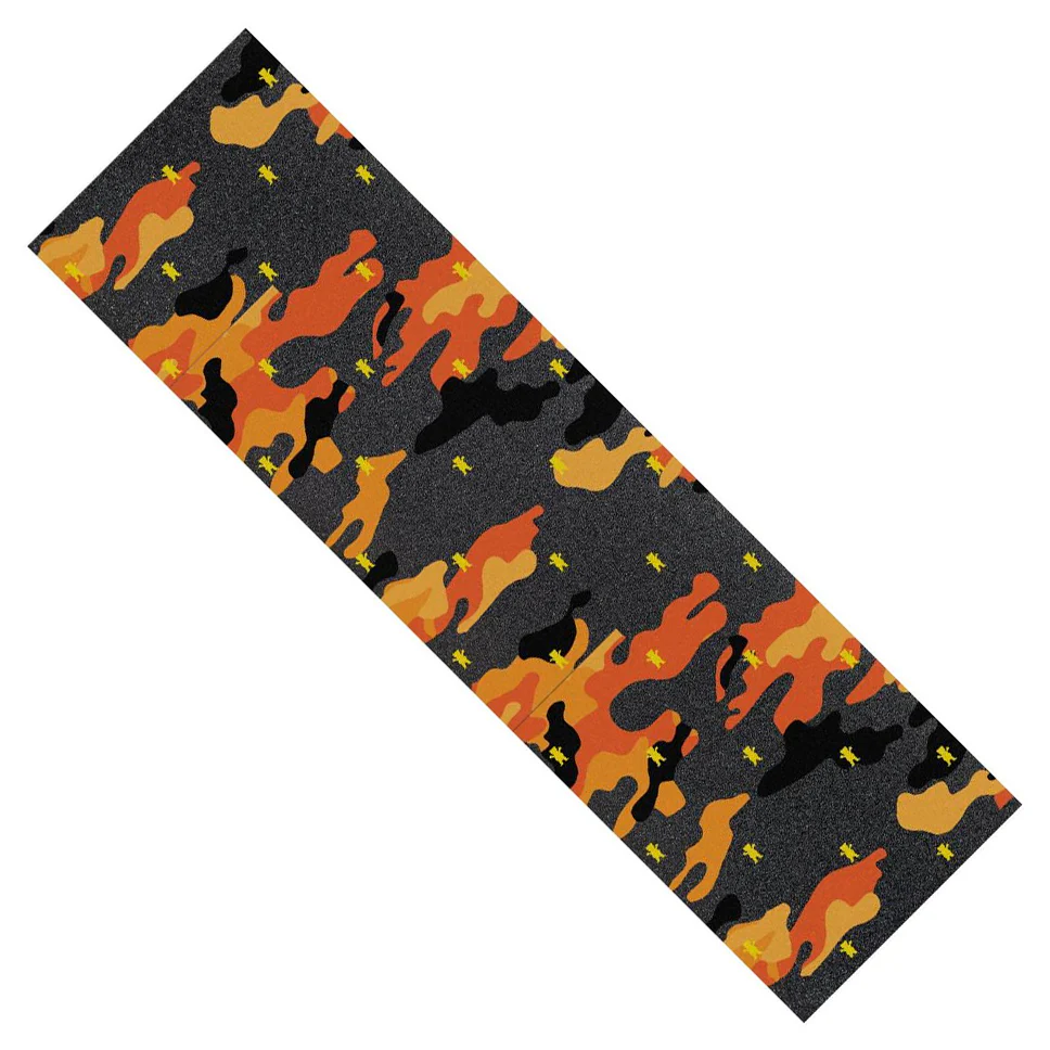 Grizzly Mini Bear Camo Cut Out Orange Griptape