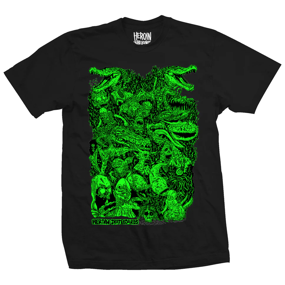 Heroin Skateboards Allegory of Fear T Shirt