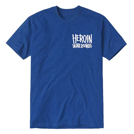 Heroin Skateboards Fuck Drugs Lets Skate T Shirt - Image 2