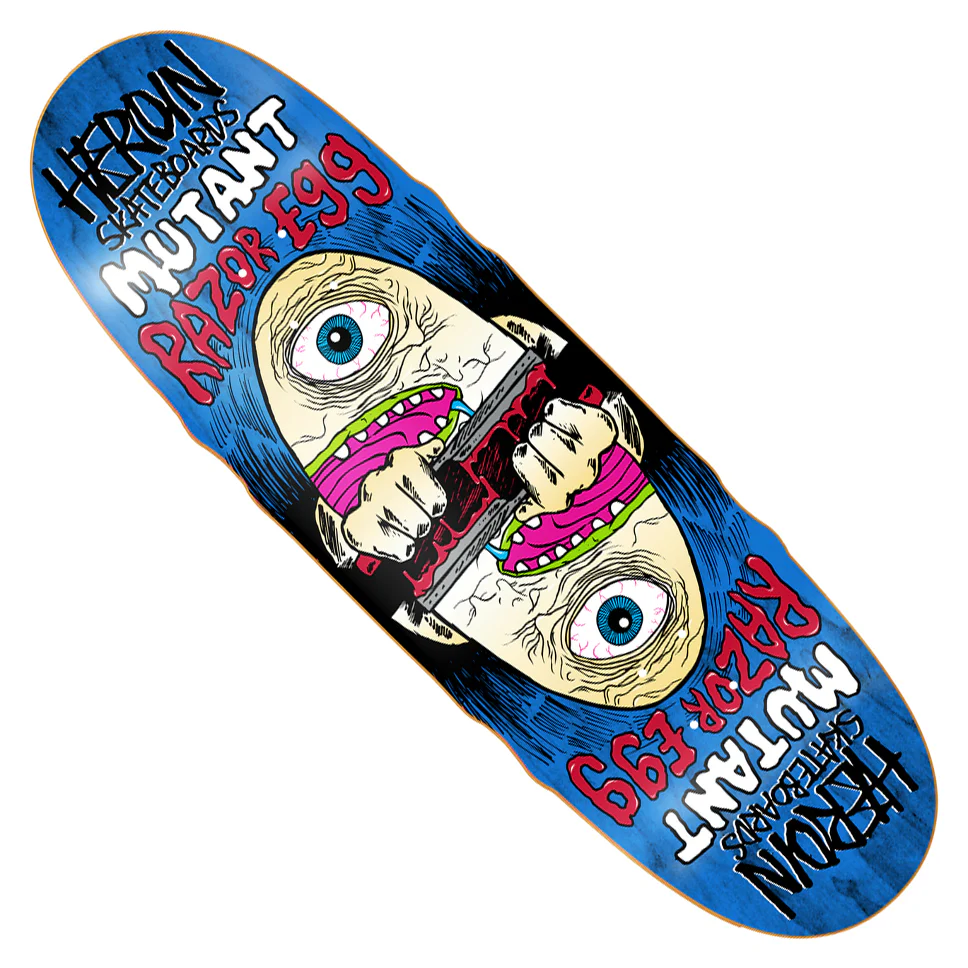 Heroin Skateboards Mutant Razoregg Shaped Deck