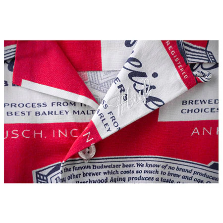 HUF HUF x Budweiser Label Button Up Shirt - Image 2