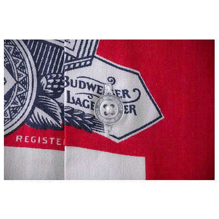 HUF HUF x Budweiser Label Button Up Shirt - Image 3