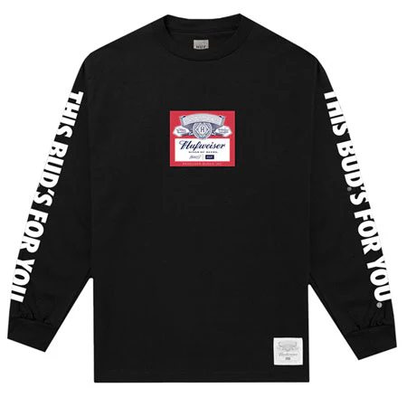 HUF HUF x Budweiser Label Long Sleeve T Shirt