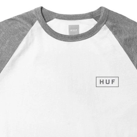 HUF Reflective Bar Logo Raglan T-Shirt - Image 2