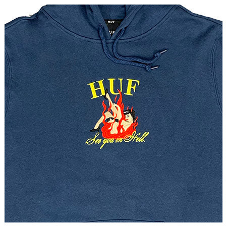 HUF See You In Hell Hooded Embroidered Sweatshirt - Image 2
