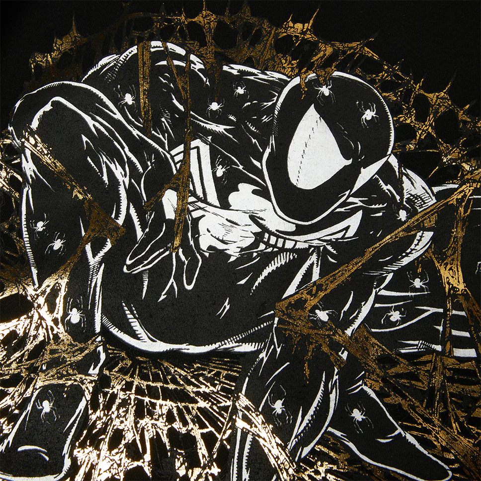HUF x Spiderman Arachknight Black Full Zip Hooded Sweatshirt - Image 4