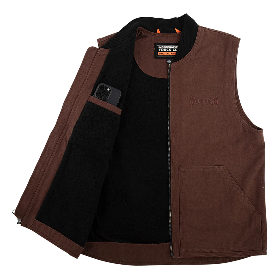 Independent Chocolate Built To Grind Vest - Image 3