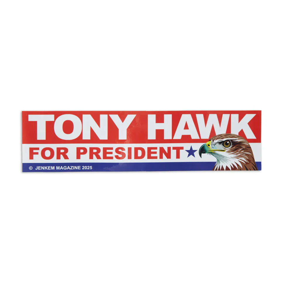 Jenkem Hawk For Prez Bumper Sticker