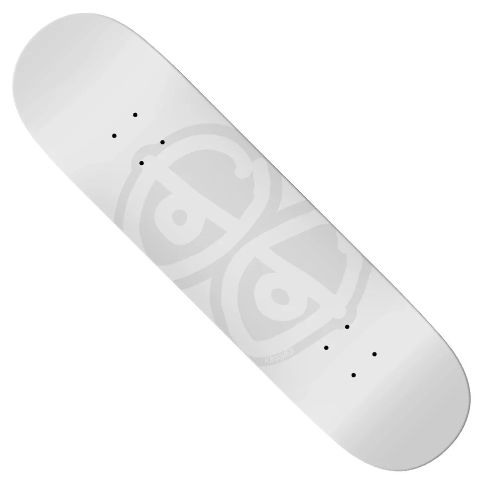Krooked Dipped White Team Eyes Deck
