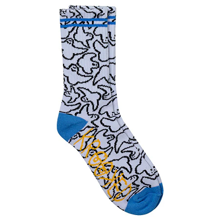 Krooked Multi Birds Crew Socks - Image 2