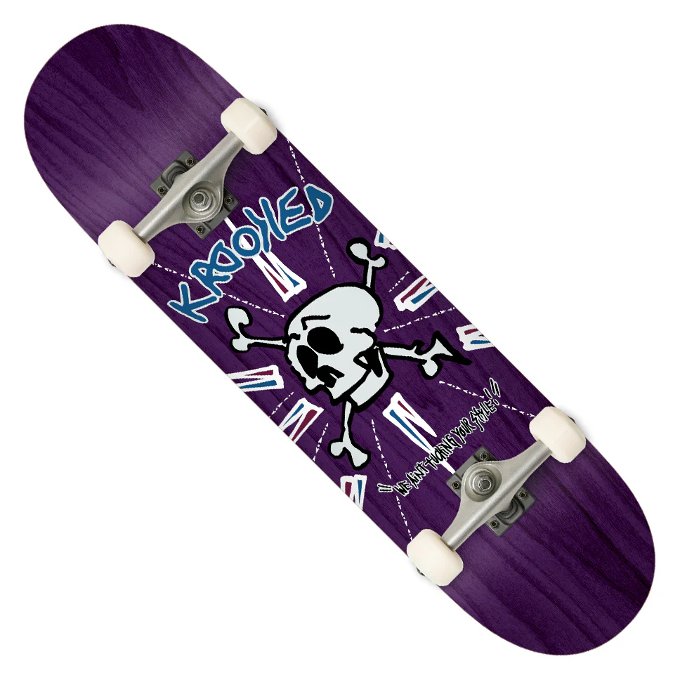 Krooked Skull Style Complete Skateboard
