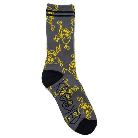 Krooked Skull Style Crew Socks