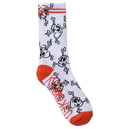 Krooked Skull Style Crew Socks - Image 2