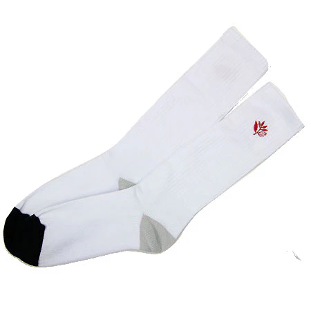 Magenta Brode Crew Socks