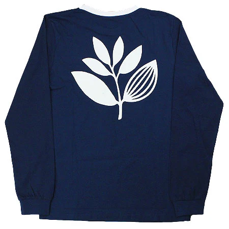 Magenta Plant Long Sleeve T Shirt