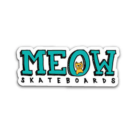 Meow Skateboards Logo Sticker