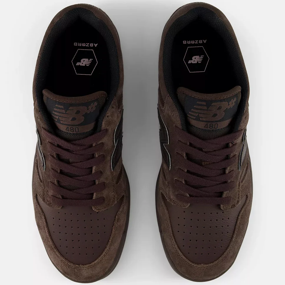 New Balance Numeric 480 Chocolate Shoes - Image 4