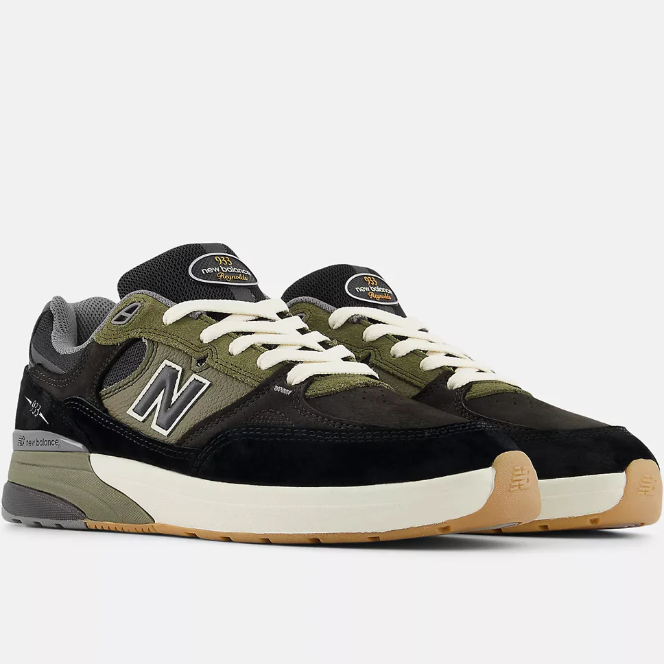 New Balance Numeric Andrew Reynolds 933 Black Olive Shoes - Image 2
