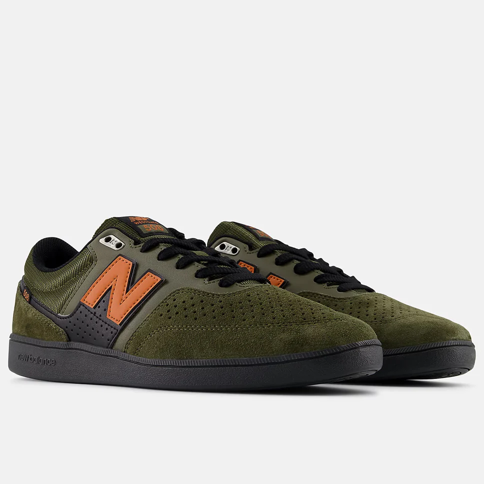 New Balance Numeric Brandon Westgate 508 Olive Burnt Orange Shoes - Image 2