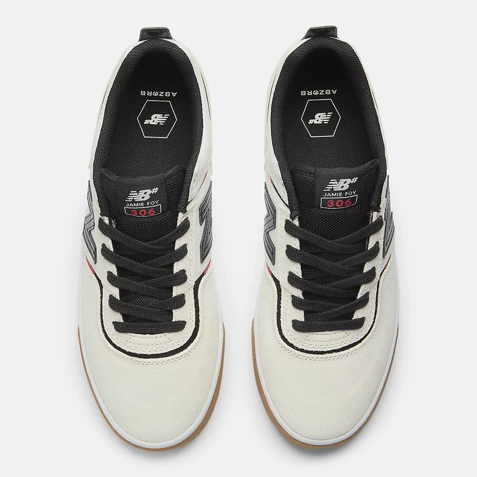New Balance Numeric Jamie Foy 306 Sea Salt Black Shoes - Image 3