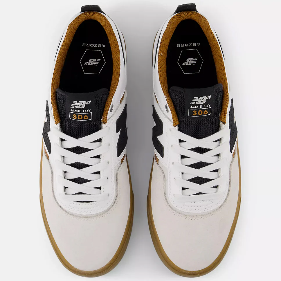 New Balance Numeric Jamie Foy 306 Sea Salt Gum Shoes - Image 3
