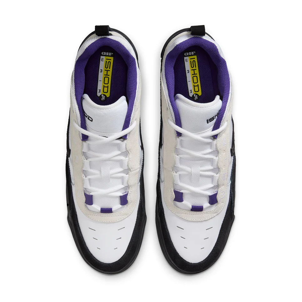 Nike SB Air Max Ishod White Black Shoes - Image 5
