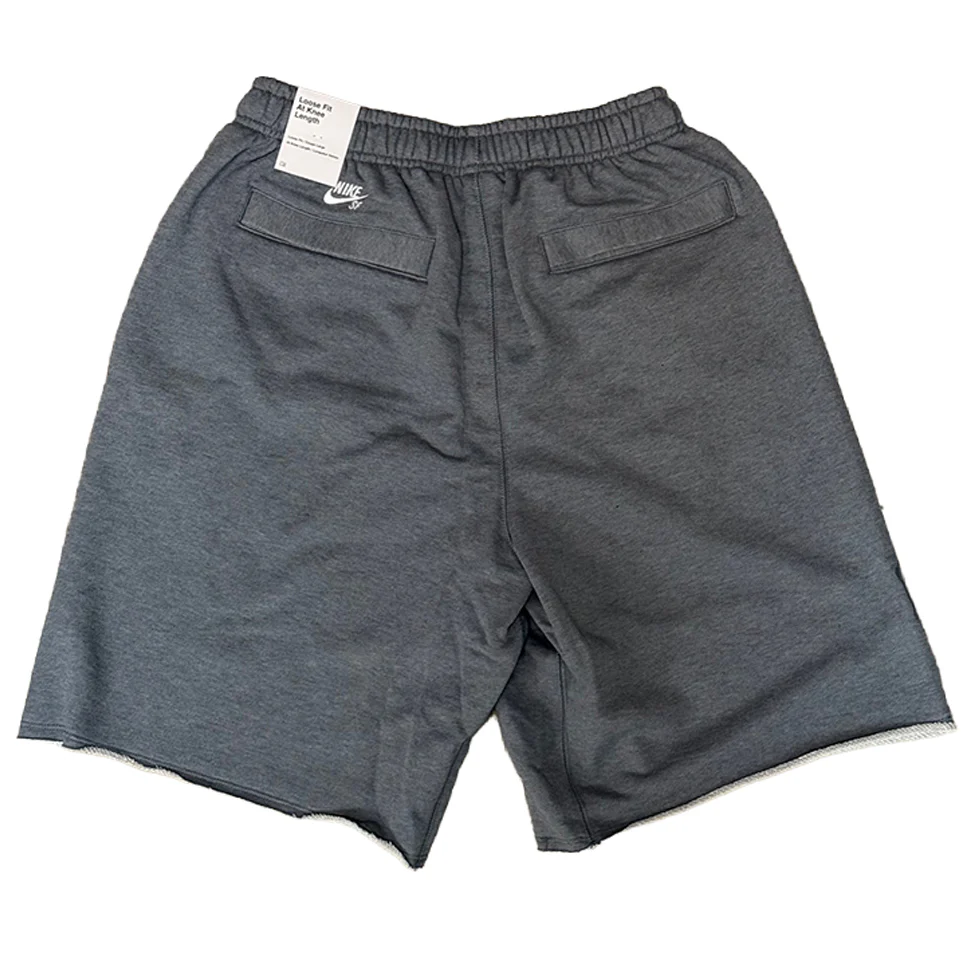 Nike SB Cool Grey Graphic Fleece Skate Shorts - Image 2