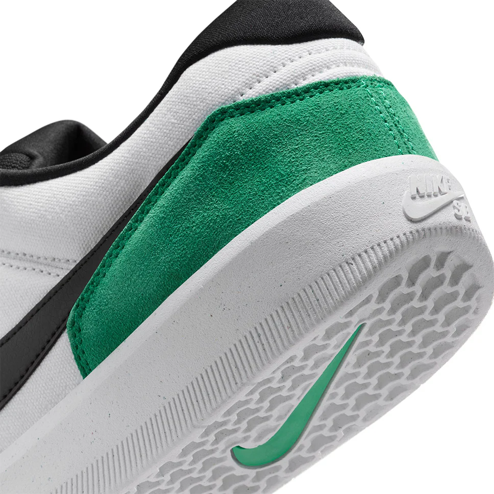Nike SB Force 58 White Black Stadium Green Shoes - Image 5