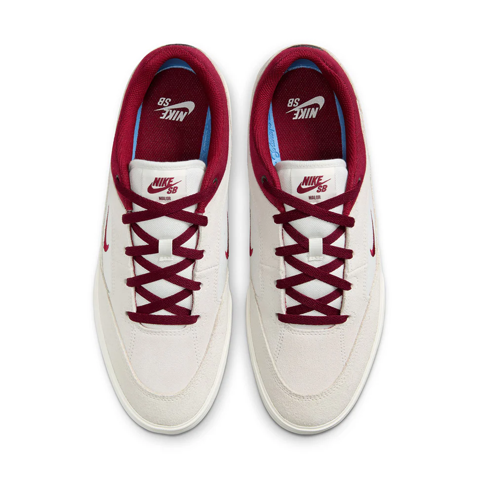 Nike SB Malor Summit White Team Red Shoes - Image 4
